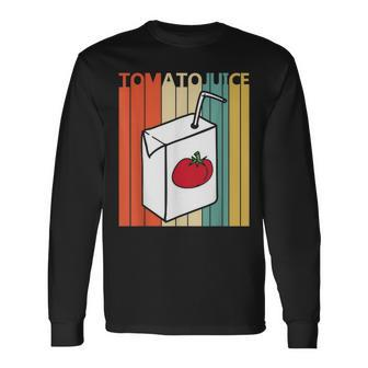 Vintage Tomato Juice Long Sleeve T-Shirt - Monsterry AU