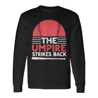 Vintage The Umpire Strikes Back Baseball Sunset Umpire Long Sleeve T-Shirt | Mazezy DE