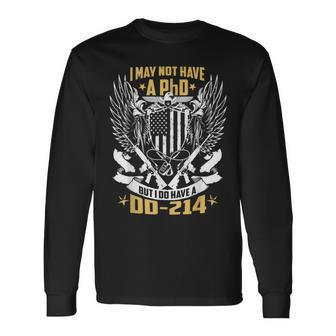 Vintage Veteran I Do Have A Dd214 Form Long Sleeve T-Shirt - Monsterry