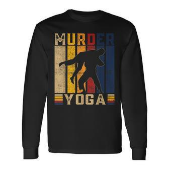 Vintage Yoga Martial Arts Jiu Jitsu Karate Sports Long Sleeve T-Shirt - Monsterry DE