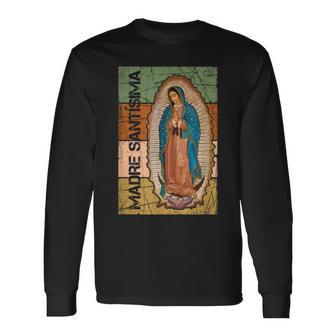 Virgen De Guadalupe Madre Santísima Camiseta de manga larga - Regaloses