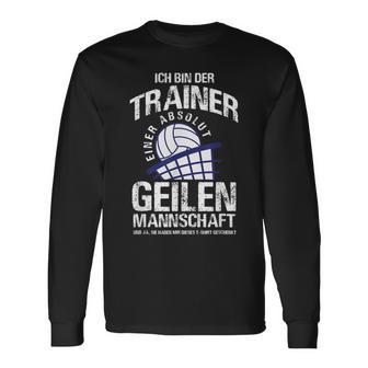 Volleyball Trainer Coacholleyball Team Langarmshirts - Seseable