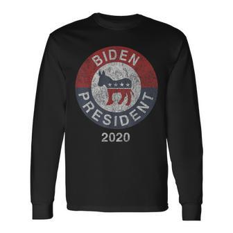 Vote Joe Biden 2020 For President Vintage Long Sleeve T-Shirt - Monsterry