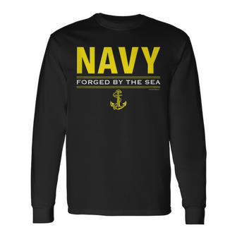 Vtv Us Navy Forged By The Sea Long Sleeve T-Shirt - Monsterry CA
