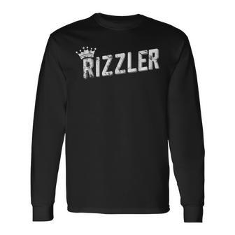 W Rizz Rizzler The Rizz God Long Sleeve T-Shirt - Seseable