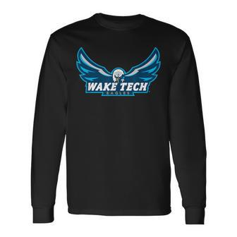 Wake Tech Eagles Wake Tech Community College Logo Long Sleeve T-Shirt - Thegiftio UK