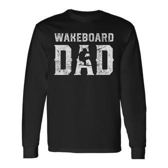 Wakeboard Dad Wakeboarding Vintage Long Sleeve T-Shirt - Monsterry UK