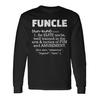 War Veteran Funcle Uncle Men Soldier Long Sleeve T-Shirt - Monsterry