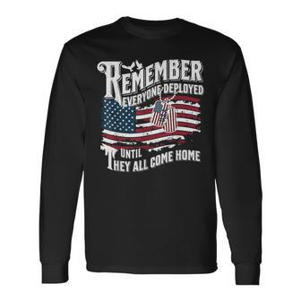 We Wear Red Friday Military Support Our Troops Deployment Long Sleeve T-Shirt | Mazezy CA