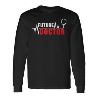 Werdender Doctor Medicine Werdender Arzthelfer Langarmshirts - Seseable