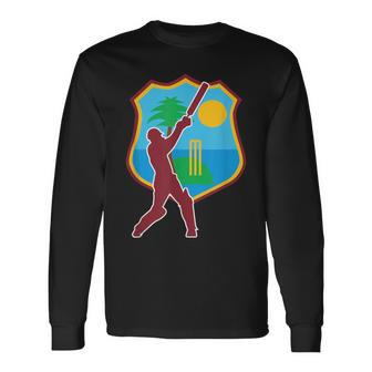 West Indies Cricket West Indies Flag Long Sleeve T-Shirt - Monsterry UK