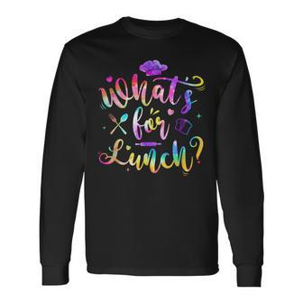 Whats For Lunch Lunch Lady Long Sleeve T-Shirt - Seseable