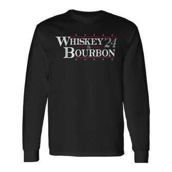 Whiskey 24 And Bourbon Long Sleeve T-Shirt - Monsterry