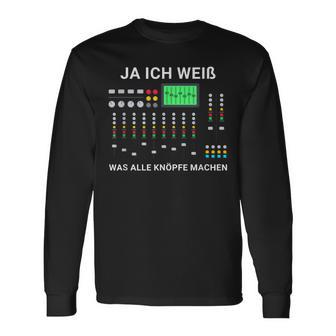 White Was Alle Knöpfe Make Tontechniker Sound Engineer Sound Langarmshirts - Seseable