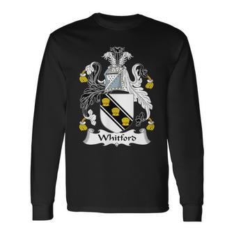 Whitford Coat Of Arms Family Crest Long Sleeve T-Shirt - Seseable