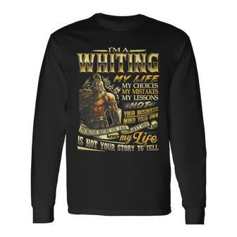 Whiting Family Name Whiting Last Name Team Long Sleeve T-Shirt - Seseable