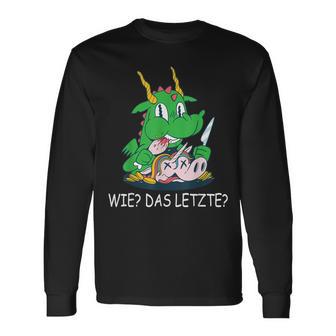 Wie Das Letzte Dragon Eats Unicorn Dragon Lord Langarmshirts - Seseable