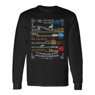 I Will Read Books On A Boat & Everywhere Reading Long Sleeve T-Shirt | Mazezy