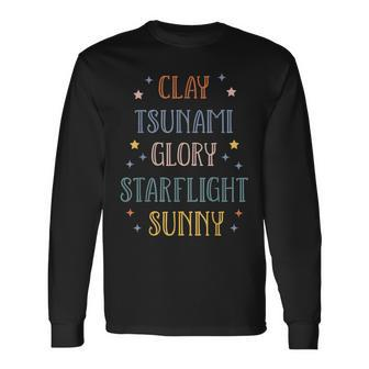 Wings Of Fire Clay Tsunami Glory Starflight Sunny Dragon Long Sleeve T-Shirt | Mazezy
