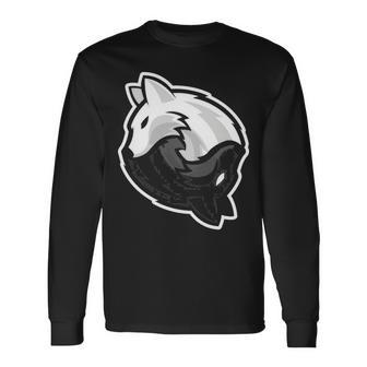 Wolf Wolves Yin And Yang Zen Long Sleeve T-Shirt | Mazezy
