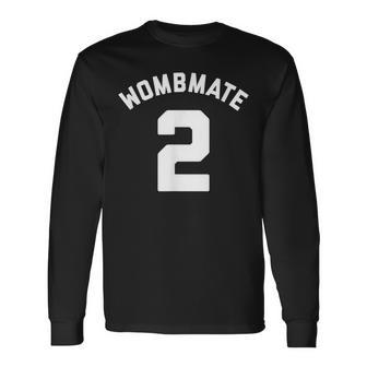 Wombmate 2 Twin Triplet Quadruplet Matching Long Sleeve T-Shirt - Monsterry