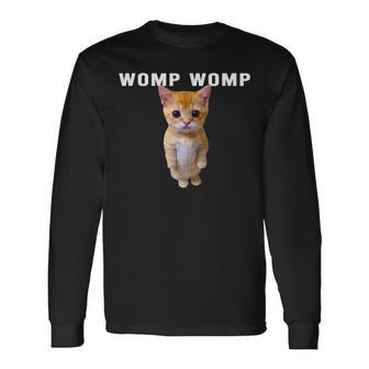 Womp Womp Cute Sad Dog Long Sleeve T-Shirt - Seseable