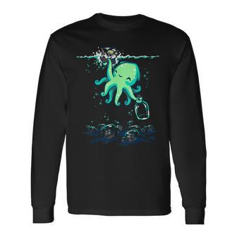 Woot Deep Sea Hobby Long Sleeve T-Shirt - Monsterry