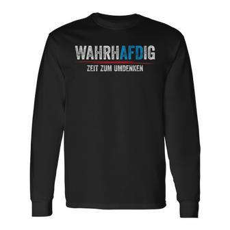 Word Game Wahrhaftig Wahrhafdig Zeit Zum Umdenken Black Langarmshirts - Seseable