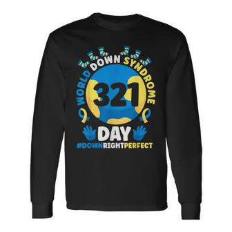 World Down Syndrome Day 2024 Down Syndrome Awareness Long Sleeve T-Shirt - Thegiftio UK