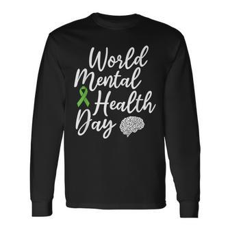World Mental Health Day Mental Health Awareness Long Sleeve T-Shirt - Thegiftio UK