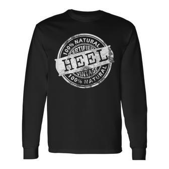 World Pro Wrestling Vintage Certified Natural Heel Long Sleeve T-Shirt - Monsterry DE