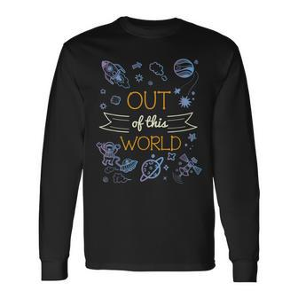 Out Of This World Spaceship Long Sleeve T-Shirt - Monsterry UK
