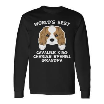 World's Best Cavalier King Charles Spaniel Grandpa Long Sleeve T-Shirt | Mazezy