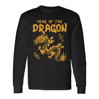 Year Of The Dragon 2024 Lunar New Year Chinese New Year 2024 Long Sleeve T-Shirt - Thegiftio UK