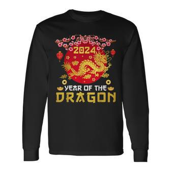 Year Of The Dragon 2024 Lunar New Year Chinese New Year 2024 Long Sleeve T-Shirt - Seseable