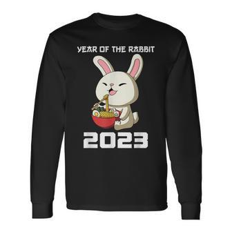 Year Of The Rabbit 2023 Ramen Chinese Zodiac Lunar New Year Long Sleeve T-Shirt - Monsterry AU