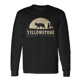 Yellowstone National Park Distressed Vintage Style Long Sleeve T-Shirt - Monsterry CA