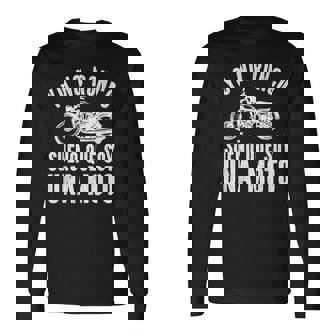 Yo No Ronco Sueño Que Soy Una Moto Camiseta de manga larga - Regaloses