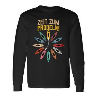 Zeit Zum Paddel Time For Paddling S Langarmshirts - Geschenkecke