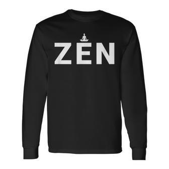 Zen Yoga T Simply Zen Lifestyle Meditation Long Sleeve T-Shirt - Monsterry CA