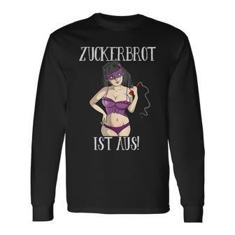 Zuckerbret Ist Aus Domina Sexy Lingerie And Whip Outfit Langarmshirts - Geschenkecke