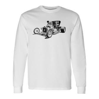 1927 T-Bucket Blown Hot Rod Will Glover Collection Long Sleeve T-Shirt - Monsterry UK