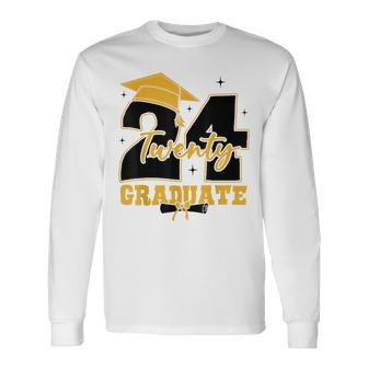 2024 Graduate Class Of 2024 Senior High School Graduation Long Sleeve T-Shirt - Monsterry UK