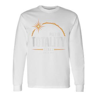 2024 Total Solar Eclipse Texas Total Eclipse 2024 Long Sleeve T-Shirt - Seseable