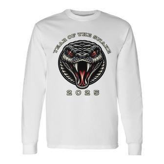2025 Year Of The Snake Chinese New Year Zodiac Snake Long Sleeve T-Shirt | Mazezy