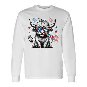 4Th July Heifer Long Sleeve T-Shirt - Monsterry