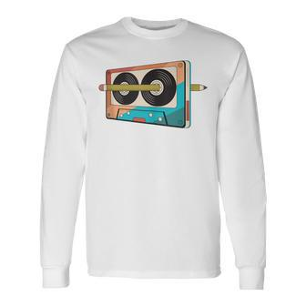 80S 90S Retro Cassette Tape 1980S 1990S Music Vintage Outfit Long Sleeve T-Shirt - Monsterry DE