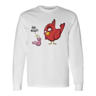 Äh Miau Bird And Wurm Fun Witz Gray S Langarmshirts - Geschenkecke