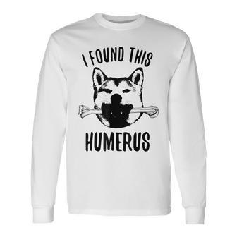 Akita Akitas Dog Humerus Long Sleeve T-Shirt - Monsterry CA