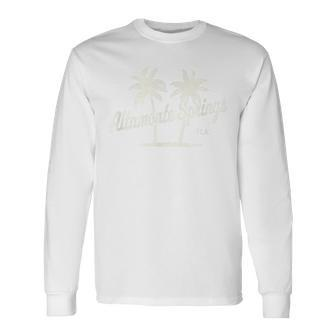 Altamonte Springs Florida Vintage 70S Palm Trees Graphic Long Sleeve T-Shirt - Monsterry DE